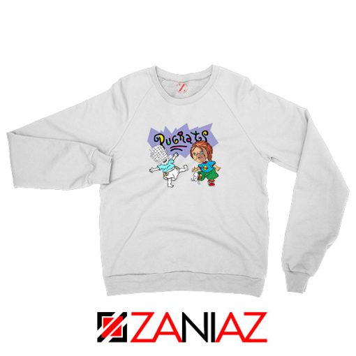 Hellraisers Pinhead and Chucky White Sweatshirt