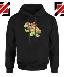 Slow and Steady Wins Graphic Black Hoodie