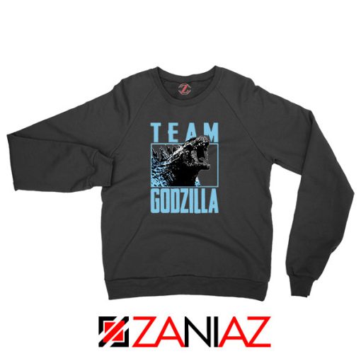 Team Godzilla Monster Film Black Sweatshirt