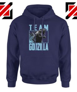 Team Godzilla Monster Film Navy Blue Hoodie