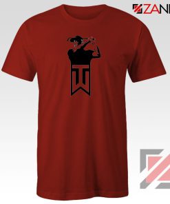 Tiger Woods Golf Logo Red Tshirt