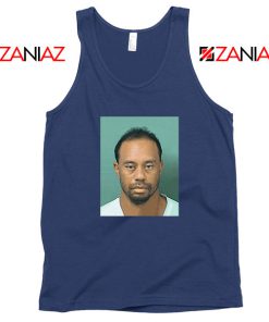 Tiger Woods Masters Shot Navy Blue Tank Top