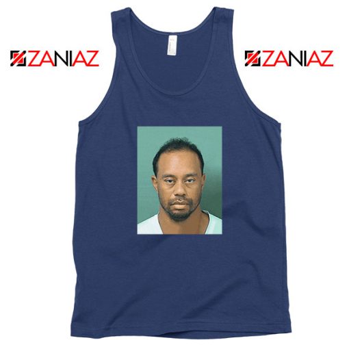 Tiger Woods Masters Shot Navy Blue Tank Top