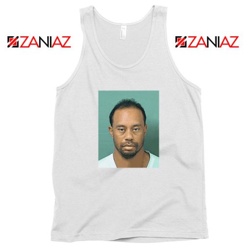 Tiger Woods Masters Shot White Tank Top