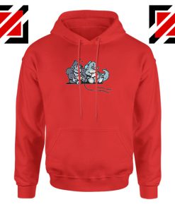 Videogame Kong and Godzilla Red Hoodie