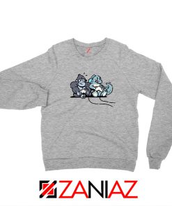 Videogame Kong and Godzilla Sport Grey Sweatshirt