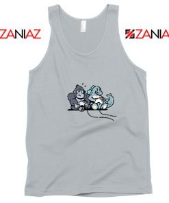 Videogame Kong and Godzilla Sport Grey Tank Top