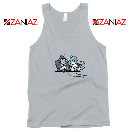 Videogame Kong and Godzilla Sport Grey Tank Top