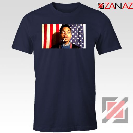 Acid Rap Mixtape American Flag Navy Blue Tshirt