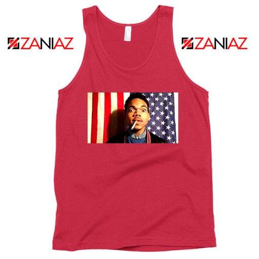 Acid Rap Mixtape American Flag Red Tank Top