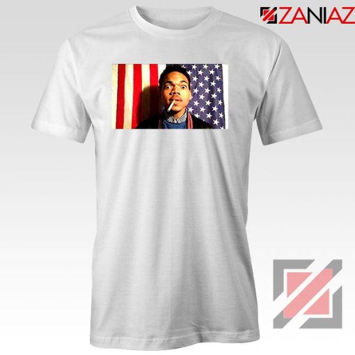 Acid Rap Mixtape American Flag White Tshirt