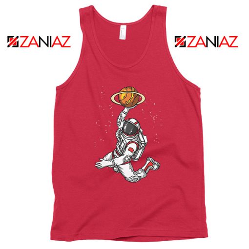 Astronaut Nasa Space Dunk Red Tank Top