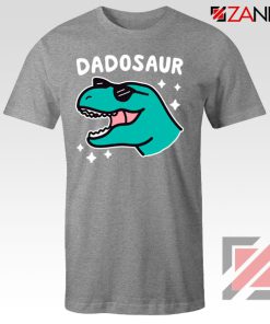 Best Dad Dinosaur Gift Grey Tee