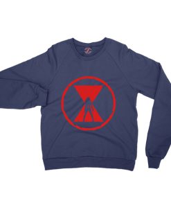 Black Widow Emblem Best Graphic Navy Blue Sweatshirt