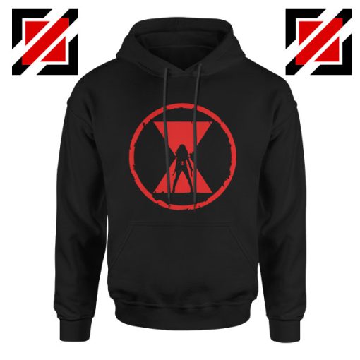 Black Widow Emblem Graphic Black Hoodie