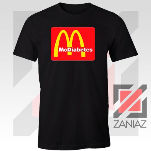 Buy Mcdiabetes Mcdonald Parody Graphic Tee