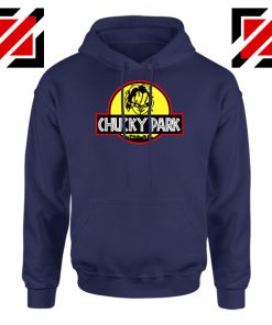 Chucky Jurassic Park Halloween Navy Blue Hoodie