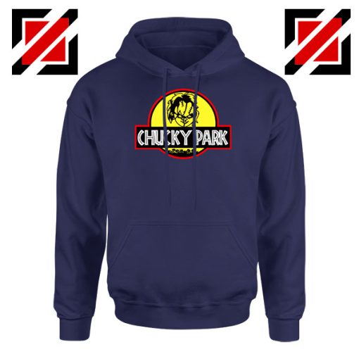 Chucky Jurassic Park Halloween Navy Blue Hoodie