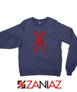 DMX Signature Design Hip Hop Navy Blue Sweatshirt