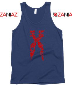 DMX Signature Design Music Navy Blue Tank Top