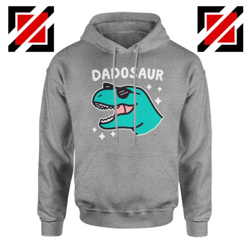 Dad Dinosaur Best Design Grey Hoodie