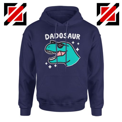 Dad Dinosaur Best Design Navy Blue Hoodie