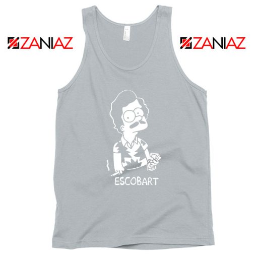 Escobart Simpson Best Graphic Grey Tank Top