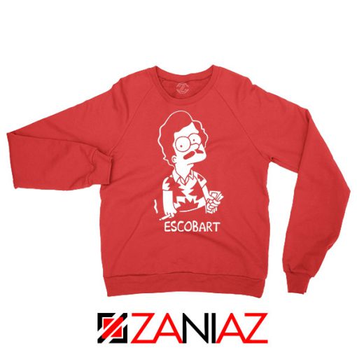 Escobart The Simpson Graphic Red Sweatshirt