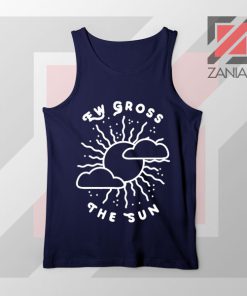 Ew Gross The Sun Racer Back Best Navy Blue Tank Top