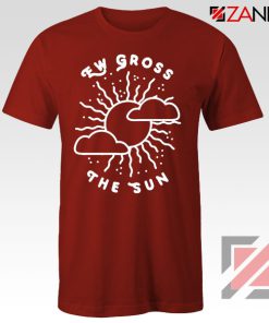 Ew Gross The Sun Racer Back Graphic Red Tee