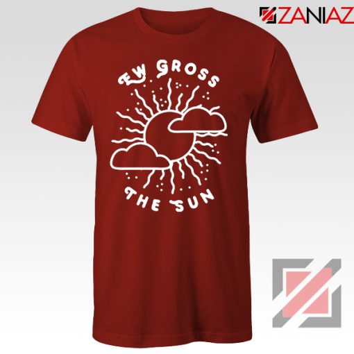 Ew Gross The Sun Racer Back Graphic Red Tee