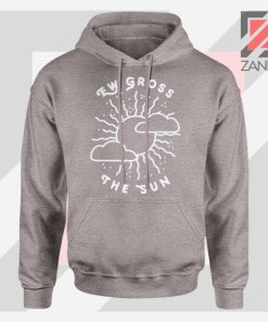 Ew Gross The Sun Racer Back Graphic Sport Grey Hoodie