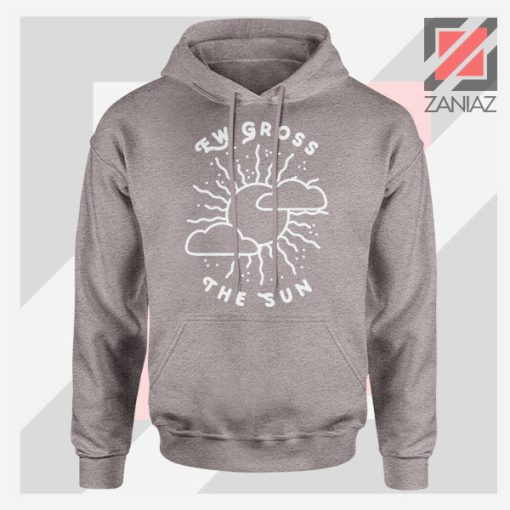 Ew Gross The Sun Racer Back Graphic Sport Grey Hoodie