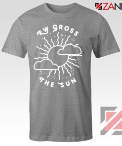 Ew Gross The Sun Racer Back Graphic Sport Grey Tee