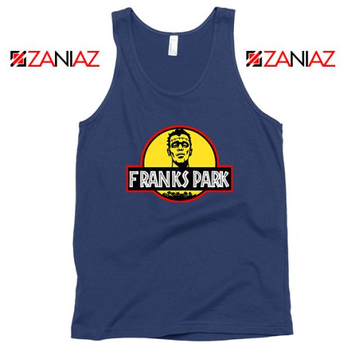 Franks Halloween Jurassic World Navy Blue Tank Top