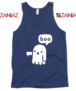 Ghost Of Disapproval Best Graphic Navy Blue Tank Top