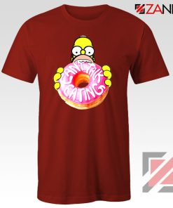 Homer Jay Simpson Donut Vintage Red Tshirt