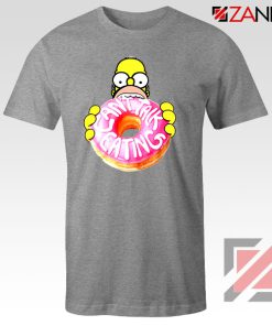 Homer Jay Simpson Donut Vintage Sport Grey Tshirt