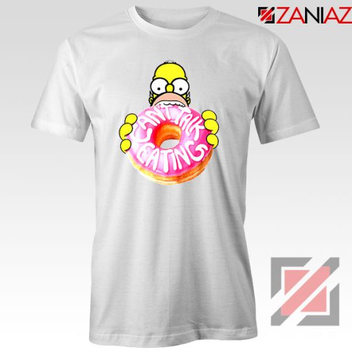 Homer Jay Simpson Donut Vintage White Tshirt