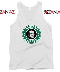 Horror Pinhead Starbucks Coffee White Tank Top