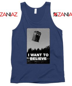 I Want To Believe Doctor Who Best Navy Blue Tank Top