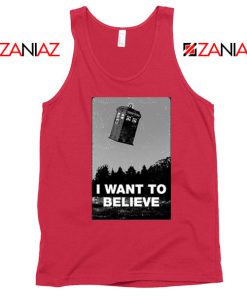 I Want To Believe Doctor Who Best Red Tank Top