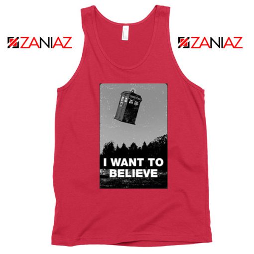 I Want To Believe Doctor Who Best Red Tank Top