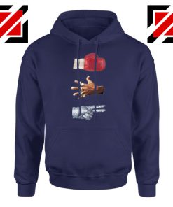 Jordan Music Boxing Cheap Navy Blue Hoodie