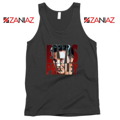 King Of Rock Elvis Presley Black Tank Top