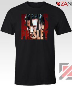 King Of Rock Elvis Presley Black Tshirt