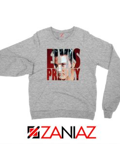 King Of Rock Elvis Presley Grey Sweatshirt