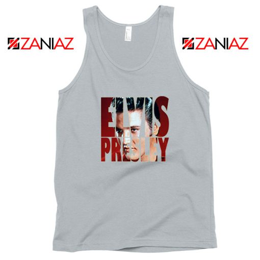 King Of Rock Elvis Presley Grey Tank Top