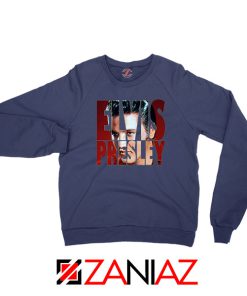 King Of Rock Elvis Presley Navy Blue Sweatshirt