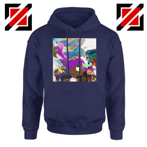 Lil Uzi Vert Lp Cover Best Graphic Navy Blue Hoodie